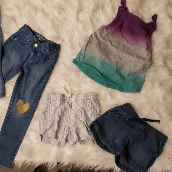 Three pairs of jeans one top and two shorts - Picture 2 of 3